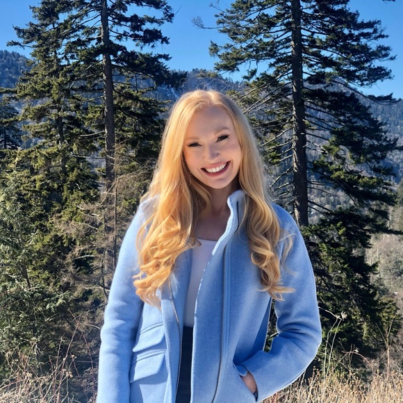 NEW J Crew Cocoon Italian Stadium Cloth Wool Coat in Heather Blue Size 14 NWT - Picture 1 of 7